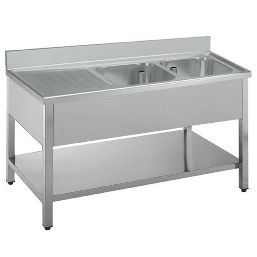 Lavello acciaio inox Armadiato, 1 vasca gocciolatoio dx