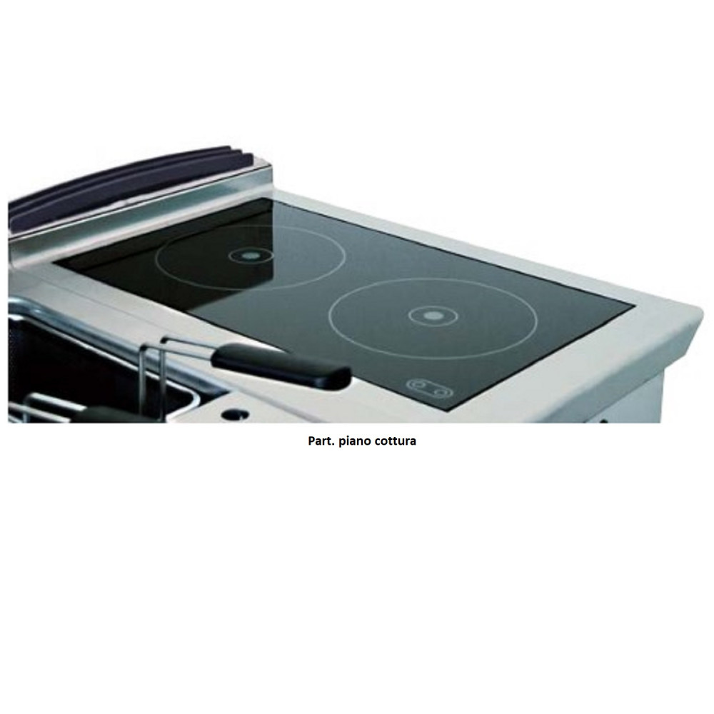 CUCINA ELETTRICA VETROCERAMICA 2 ZONE Q046